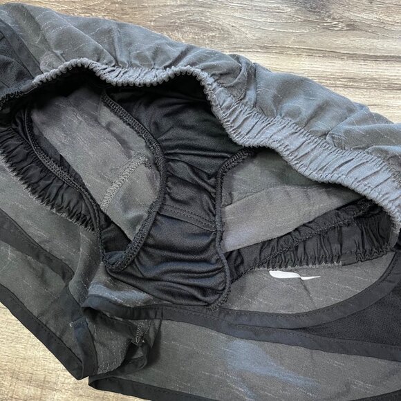 Nike Athletic Dri-Fit Loose Running Shorts Heathered Black Grey Women’s Size S - Picture 6 of 8
